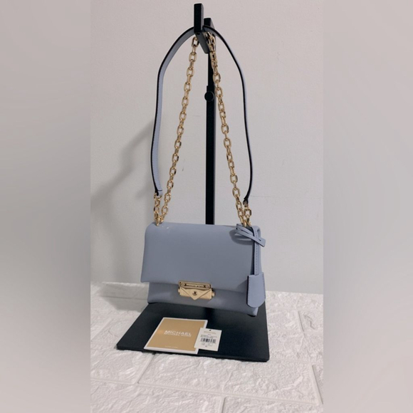 BNWT MICHAEL KORS CECE SMALL SHOULDER CROSSBODY BAG | CONVERTIBLE PURSE | PALE B - Picture 2 of 7
